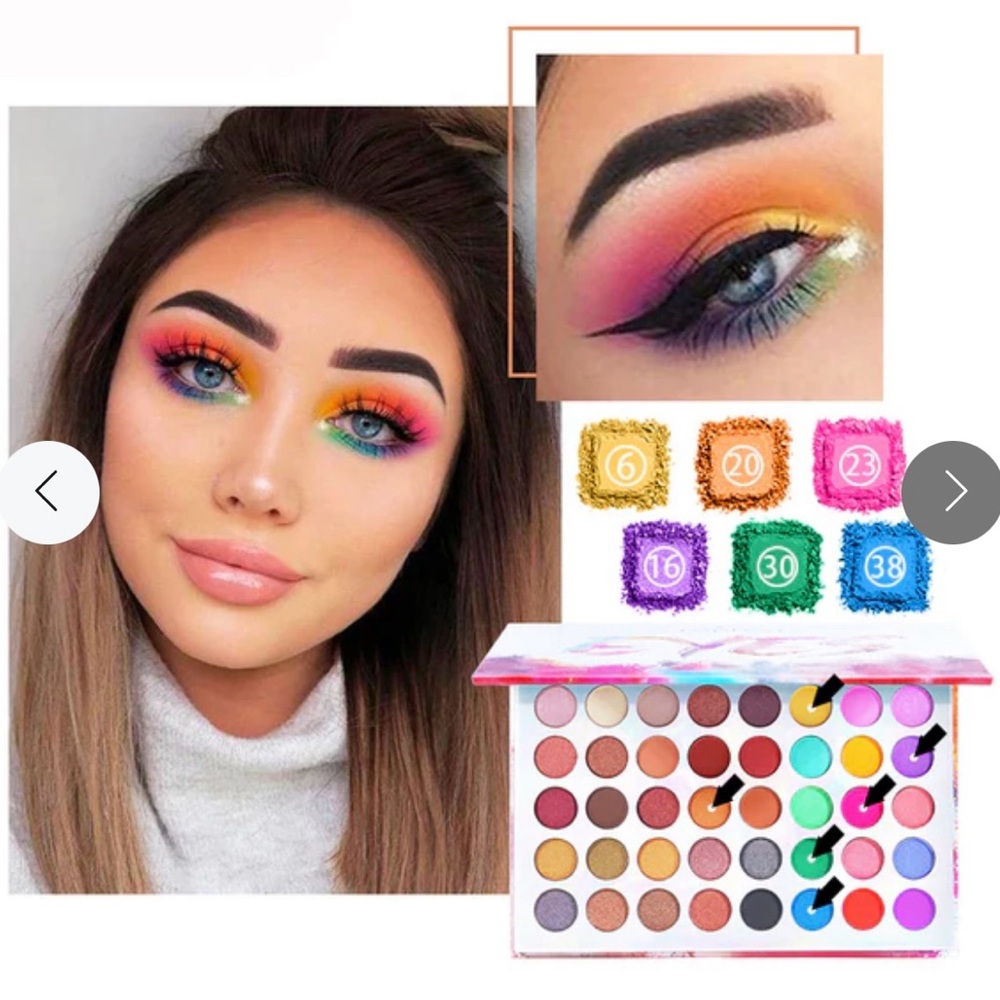 Eyeshadow Palette - Bold Multi-Color Collection - 40 colors - New - Picture 8 of 11